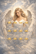 Angel Crowns™ iPhone Home Screen Wallpaper (White Angel) — Crowns Edition.