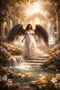Ethereal Angel™ — Immersive iPhone Home Screen Wallpaper